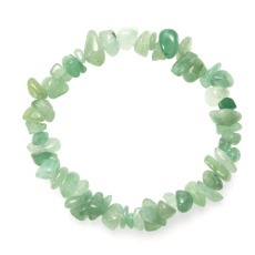 Avanturínový náramok elastický sekaný prírodný kameň 19 cm, kameň šťastia