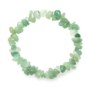 Avanturínový náramok elastický sekaný prírodný kameň 19 cm, kameň šťastia