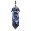 Lapis Lazuli kyvadlo šesťuholník prívesok prírodný kameň 41 x 13 mm, kameň harmónie