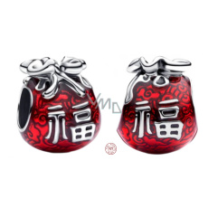 Charm Sterlingové stříbro 925 Pytel štěstí, korálek na náramek štěstí Charm Sterlingové stříbro 925 Pytel štěstí, korálek na náramek štěstí