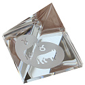 Sklenená pyramída číra, znamenie zverokruhu Býk