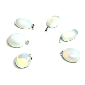 Opalit Troml prívesok syntetický kameň 2,2 - 3 cm, 1 kus, kameň želaní a nádeje