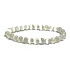 Selenit/Alabaster náramok elastický prírodný kameň, guľôčka 6 mm / 16 - 17 cm, anjelská energia