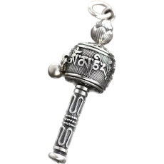 Modlitebný mlyn Budhista, palička z nehrdzavejúcej ocele 61 x 11 mm