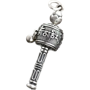 Modlitebný mlyn Budhista, palička z nehrdzavejúcej ocele 61 x 11 mm