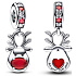 Prívesok zo striebra 925 Red Nose Reindeer - Let your light shine, vianočný náramok