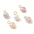Riečna ružová perla – mini prívesok cca 1–1,2 cm, zlaté prevedenie | Symbol lásky, ženskosti a šťastia