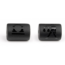 Onyx znamenie zverokruhu Váhy, prívesok na náramok z prírodného kameňa, 10 mm 1 kus, kameň životnej sily