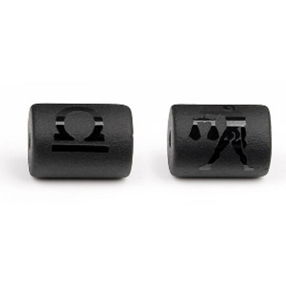 Onyx znamenie zverokruhu Váhy, prívesok na náramok z prírodného kameňa, 10 mm 1 kus, kameň životnej sily