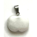 Quartz Apple of Knowledge prívesok prírodný kameň 1,5 cm, najdokonalejší liečiteľ