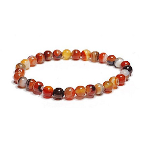 Achát žltý náramok elastický prírodný kameň, guľôčka 6 mm / 16 - 17 cm Achát žltý náramok elastický prírodný kameň, guľôčka 6 mm / 16 - 17 cm