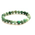 Smaragd kameň náramok 8-9mm/16 - 17cm, Emerald A+++, pravda-láska-šťastie-prosperita-kreativita