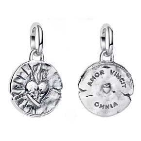 Charm Láska vítězí – Amor Vincit Omnia, symbol oddanosti, přívěsek na náramek láska