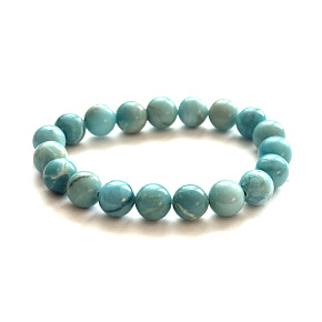 Larimar náramok 10mm/16 - 17cm, láska, pokoj, vyrovnanosť