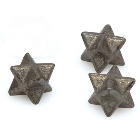 Pyritová železná merkaba hmatka z prírodného kameňa 13 mm