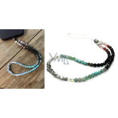 Ochrana, láska, optimizmus, energia - kolekcia Clara, prívesok na mobilný telefón proti strate korálik z prírodného kameňa 6 mm / cca 41 cm Ochrana, láska, optimizmus, energia - kolekcia Clara, prívesok na mobilný telefón proti strate korálik z prírodného kameňa 6 mm / cca 41 cm