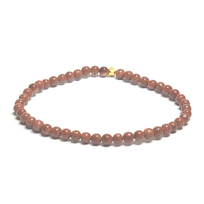 Zlatý elastický náramok, guľôčka 4 mm / 16 - 17 cm, kameň ambition Zlatý elastický náramok, guľôčka 4 mm / 16 - 17 cm, kameň ambition