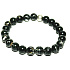 Perlový čierny elastický syntetický náramok, gulička 8 mm / 16 - 17 cm, symbol ženskosti