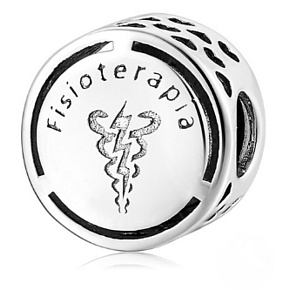 Prívesok Striebro 925 Fyzioterapia, korálik na náramku zamestnanie Prívesok Striebro 925 Fyzioterapia, korálik na náramku zamestnanie