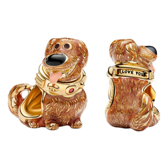 Charm Disney Pixar Vzhůru do oblak – Dug, přívěsek na náramek, symbol radosti, věrnosti a bezpodmínečné lásky, film