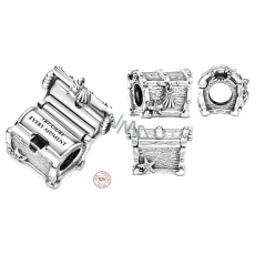 Prívesok Striebro 925 Truhlica s pokladom, korálik na náramku symbol