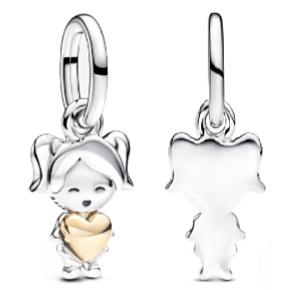 Charm Happy Girl - šťastné děvče, přívěsek na náramek rodina Charm Happy Girl - šťastné děvče, přívěsek na náramek rodina