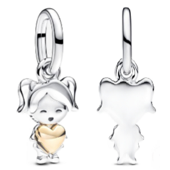 Charm Happy Girl - šťastné děvče, přívěsek na náramek rodina