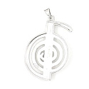 energetický prívesok 7 čakier, špirála, cca 48 x 32 mm, symbol rovnováhy, prírodné korálky