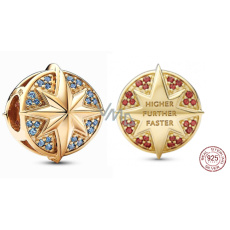 Prívesok Striebro 925 Marvel Emlem Captain, korálik na náramok Prívesok Striebro 925 Marvel Emlem Captain, korálik na náramok