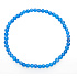 Achát modrý svetlý náramok elastický prírodný kameň, guľa 4 mm / 19 cm