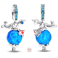 Šarm Striebro 925 Závesná koi lampa King of Glory, náramok prívesok symbol