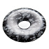Obsidiánová vločka Donut prírodný kameň 30 mm, záchranný kameň