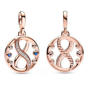 Šarm Striebro 925 nekonečno Symbol Rose - Mini medailón, prívesok náramok Symbol Šarm Striebro 925 nekonečno Symbol Rose - Mini medailón, prívesok náramok Symbol