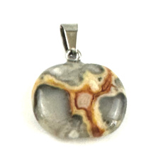 Achát bláznivý Jablko poznania prívesok prírodný kameň 1,5 cm, prináša do života úspech