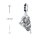 Charm Sterlingové stříbro 925 Královna karet – symbol hry, intuice a odvahy, přívěsek na náramek symbol