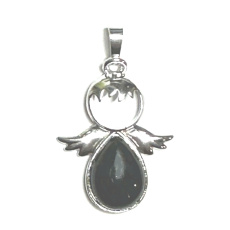 Obsidián Anjel strážny prívesok prírodný kameň 3,5 x 2,5 mm, záchranný kameň Obsidián Anjel strážny prívesok prírodný kameň 3,5 x 2,5 mm, záchranný kameň