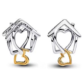 Charm With You I’m Home – symbol lásky a domova, korálek na náramek rodina Charm With You I’m Home – symbol lásky a domova, korálek na náramek rodina