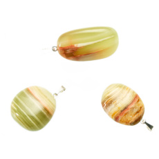 Aragonit Tumbler prívesok prírodný kameň, 2,2-3 cm, 1 kus