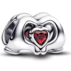 Charm Spojená srdce – Symbol věčné lásky Forever Love, korálek na náramek láska Charm Spojená srdce – Symbol věčné lásky Forever Love, korálek na náramek láska