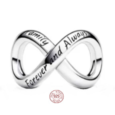 Prívesok Striebro 925 Infinity Infinity, korálik na náramku rodina