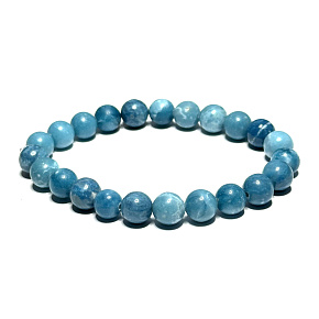 Larimar náramok elastický prírodný kameň, guľôčka 8 mm / 16-17 cm, kameň bájnej Atlantídy Larimar náramok elastický prírodný kameň, guľôčka 8 mm / 16-17 cm, kameň bájnej Atlantídy
