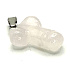 Krištáľový penis pre šťastie, prívesok z prírodného kameňa ručne brúsený cca 11 x 22 mm, kameň