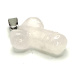 Krištáľový penis pre šťastie, prívesok z prírodného kameňa ručne brúsený cca 11 x 22 mm, kameň