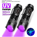 Svítilna LED UV, ultrafialové černé světlo 365 detektor skvrn od moči domácích mazlíčků