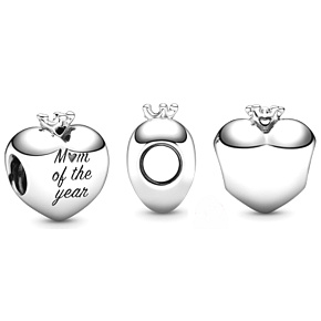 Prívesok Striebro 925 Srdce Mamička roka, korálik na náramku rodina