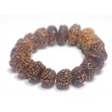 Rudraksha Bodhi Nerpal náramok elastický prírodná perlička 1 cm / 20 cm