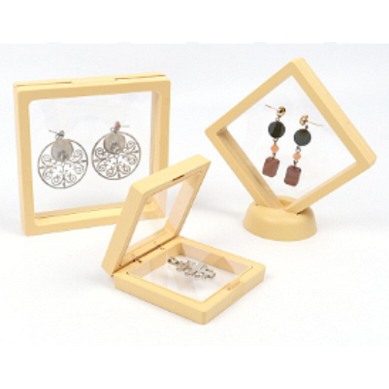 3D univerzálny plastový rám s fóliou, farba dreva 9 x 9 cm