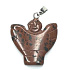 Obsidián Moka Angel, prívesok prírodný kameň ručne brúsený 25 x 21 x 5 mm, kameň spásy