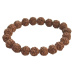 Rudraksha náramek elastický přírodní kámen 10 mm / 16 - 17 cm