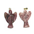 Lepidolit Anjel strážca prívesok prírodný kameň ručne brúsený 25 x 21 x 5 mm, amulet športovcov